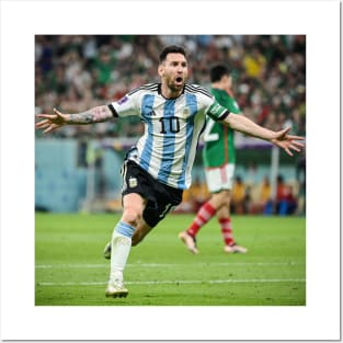 Messi Goal Against Mexico Posters and Art